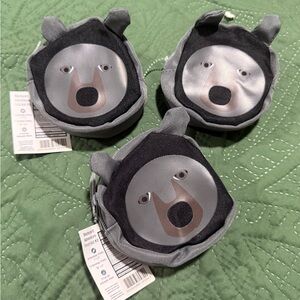 Gray Bear Coin Pouch for Kids